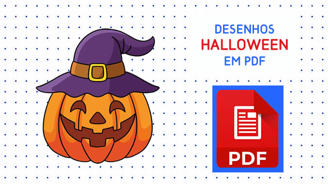 Desenhos de Halloween em PDF