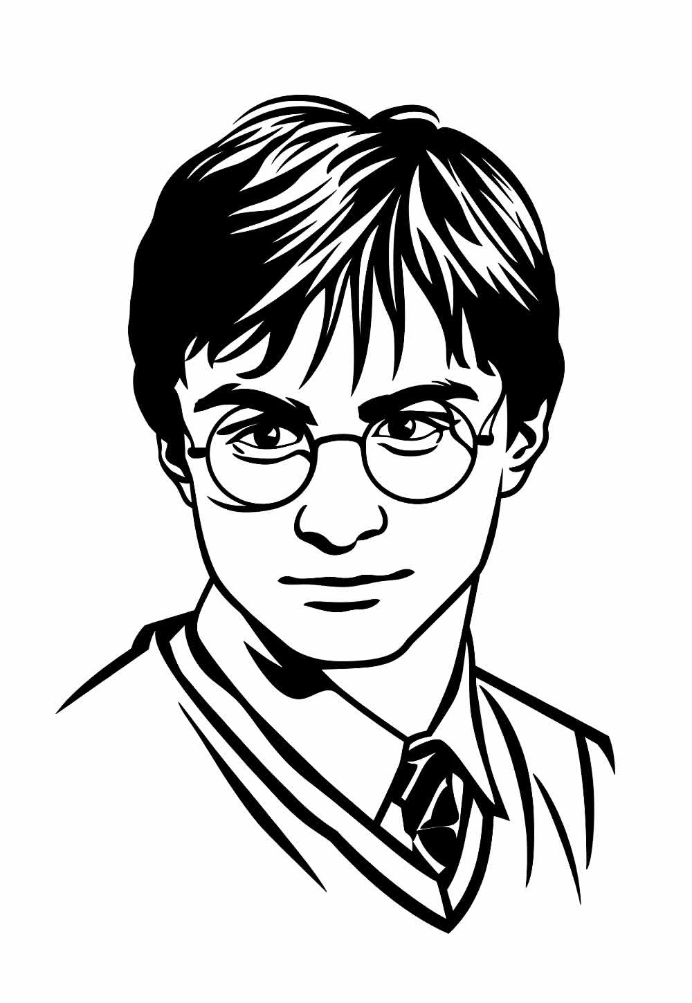 Desenho de Harry Potter para colorir