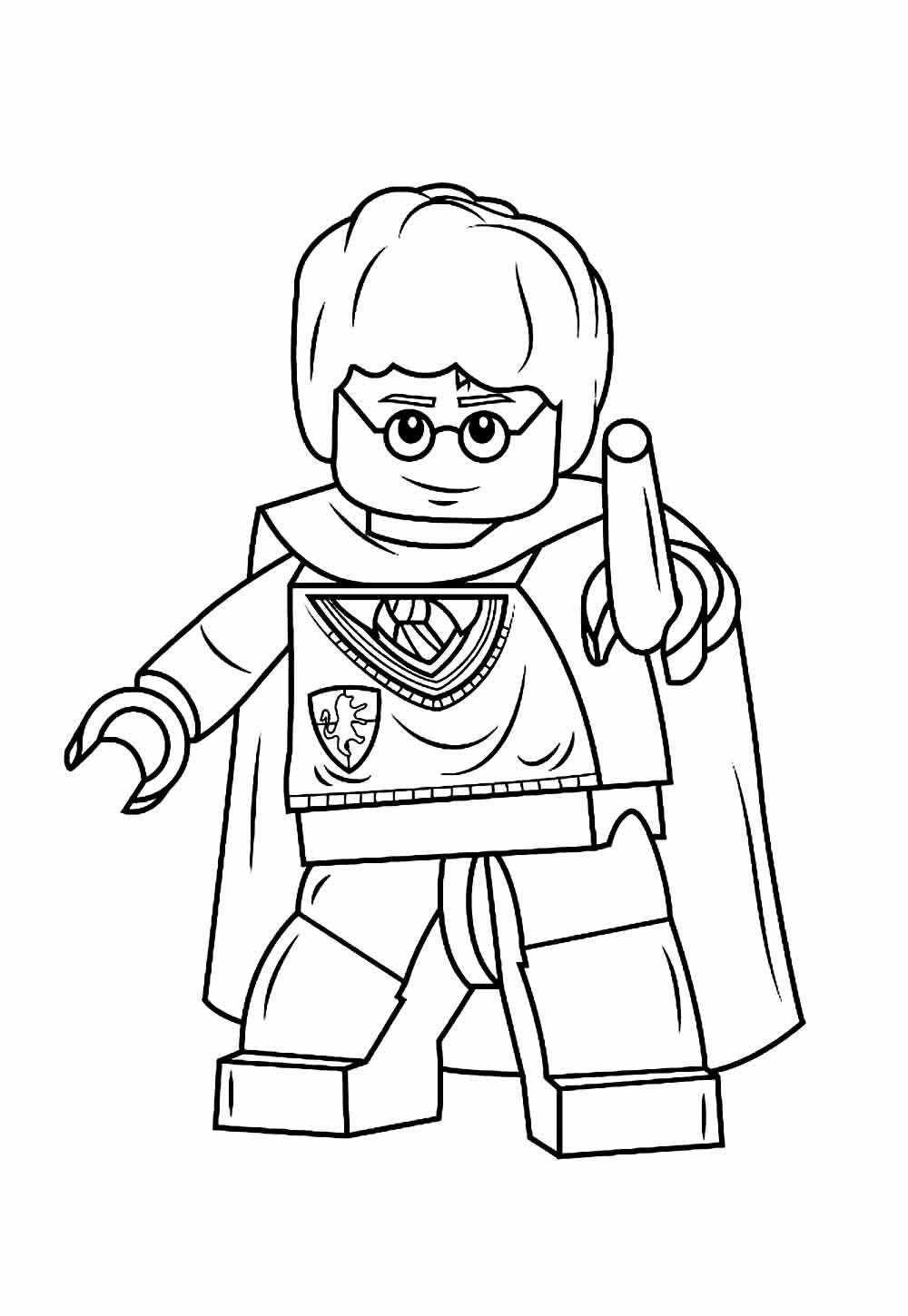 Desenho Harry Potter Lego Colorir