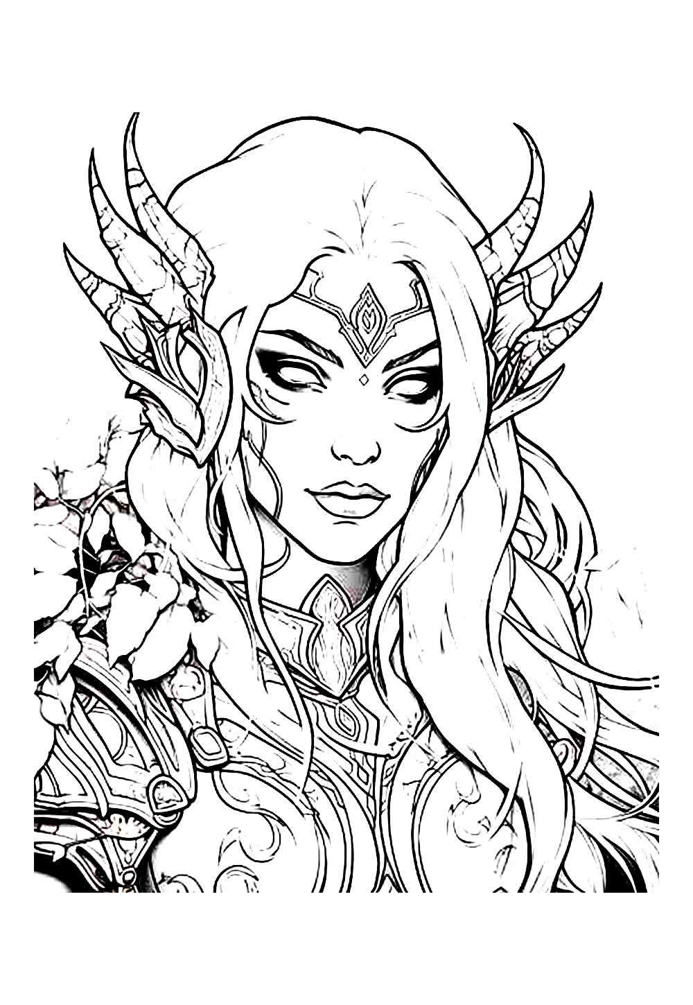 Desenho de World of Warcraft para colorir