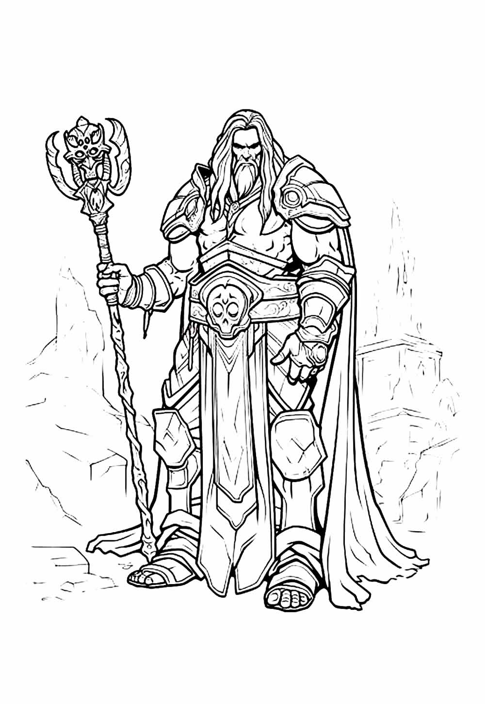 Desenho de World of Warcraft para imprimir e pintar