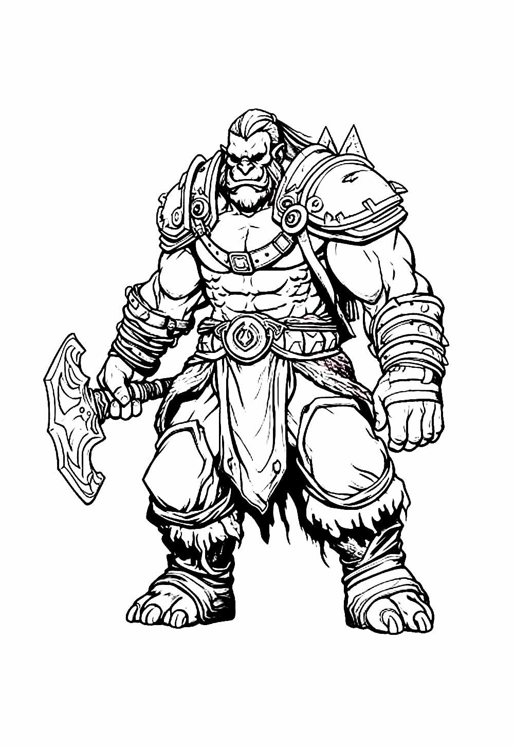 Desenho de World of Warcraft para colorir