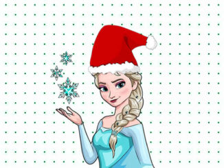 Desenhos da Frozen no Natal para colorir