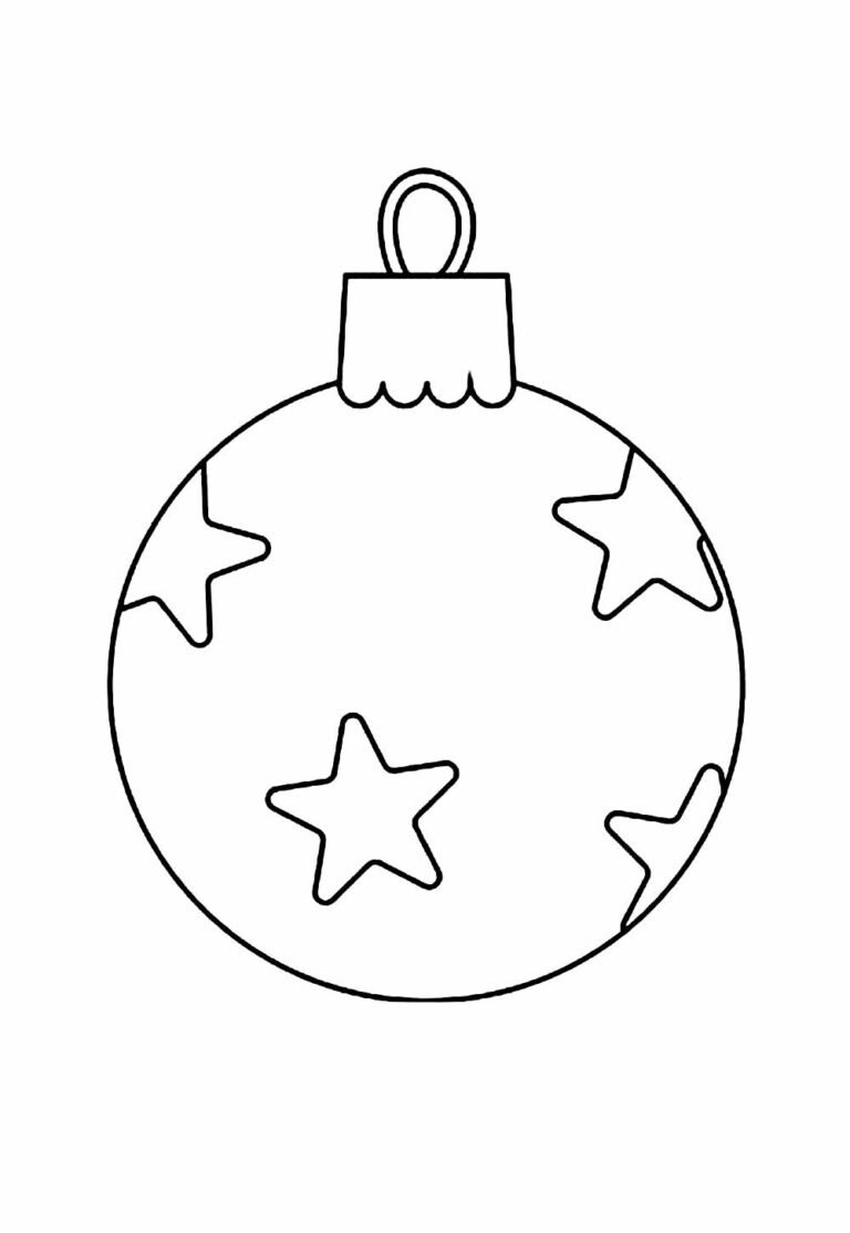 Desenhos de Bola de Natal para Colorir e Pintar - Tudo Para Colorir