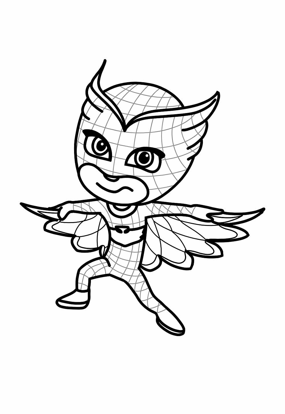 PJ Masks para colorir - Corujita