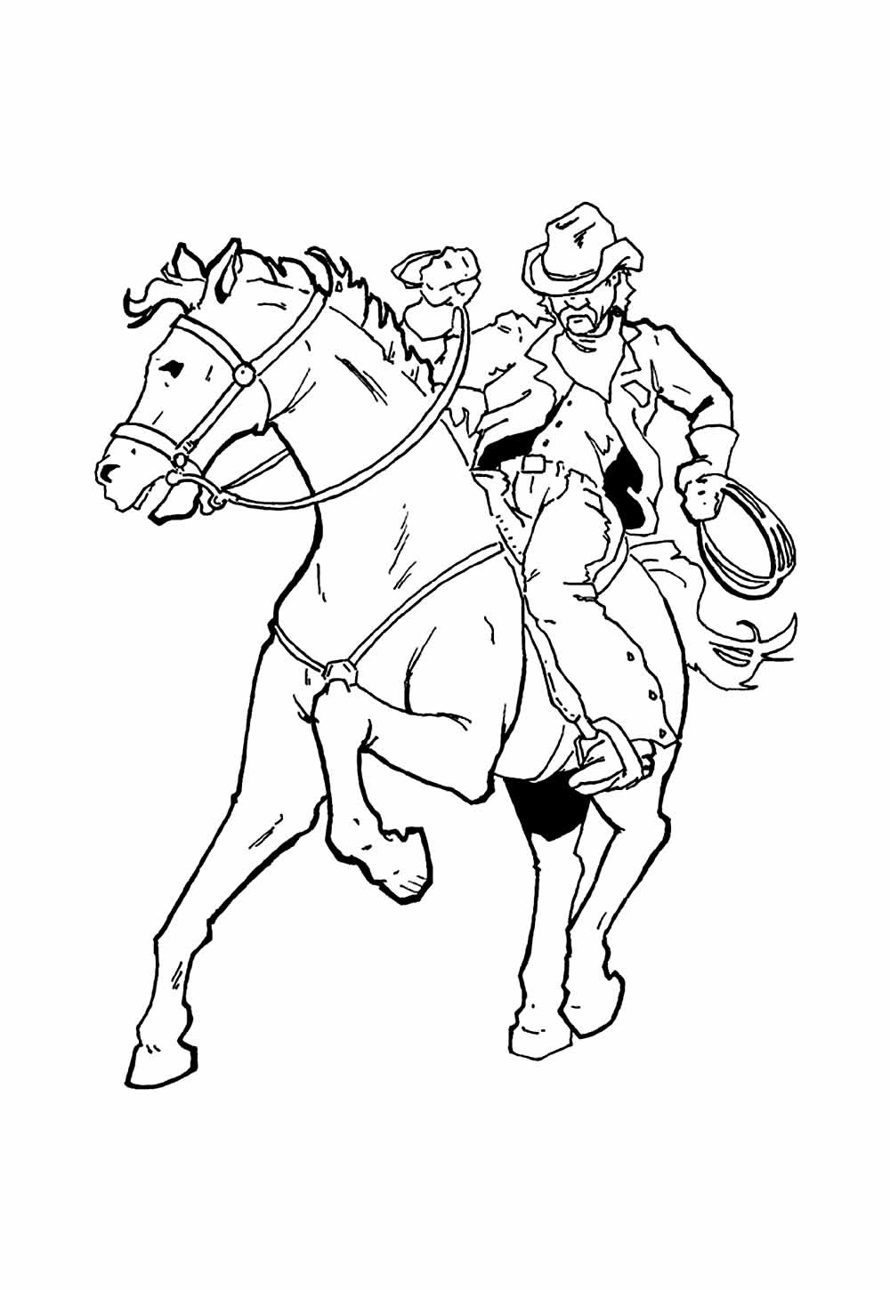 Desenho de Cowboy para colorir