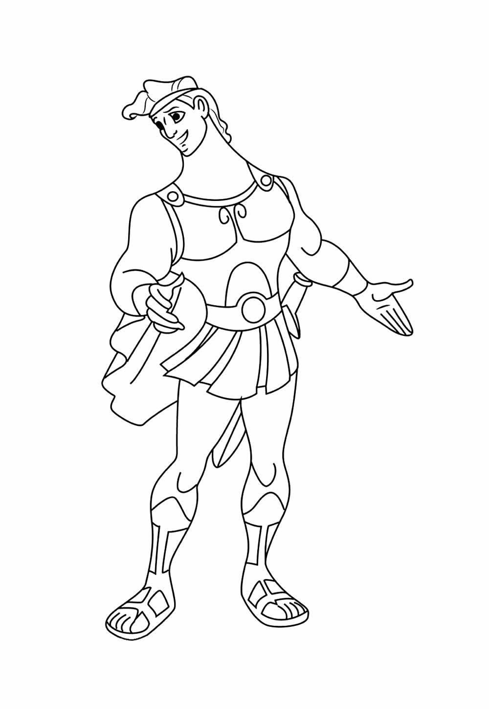 Hércules para colorir