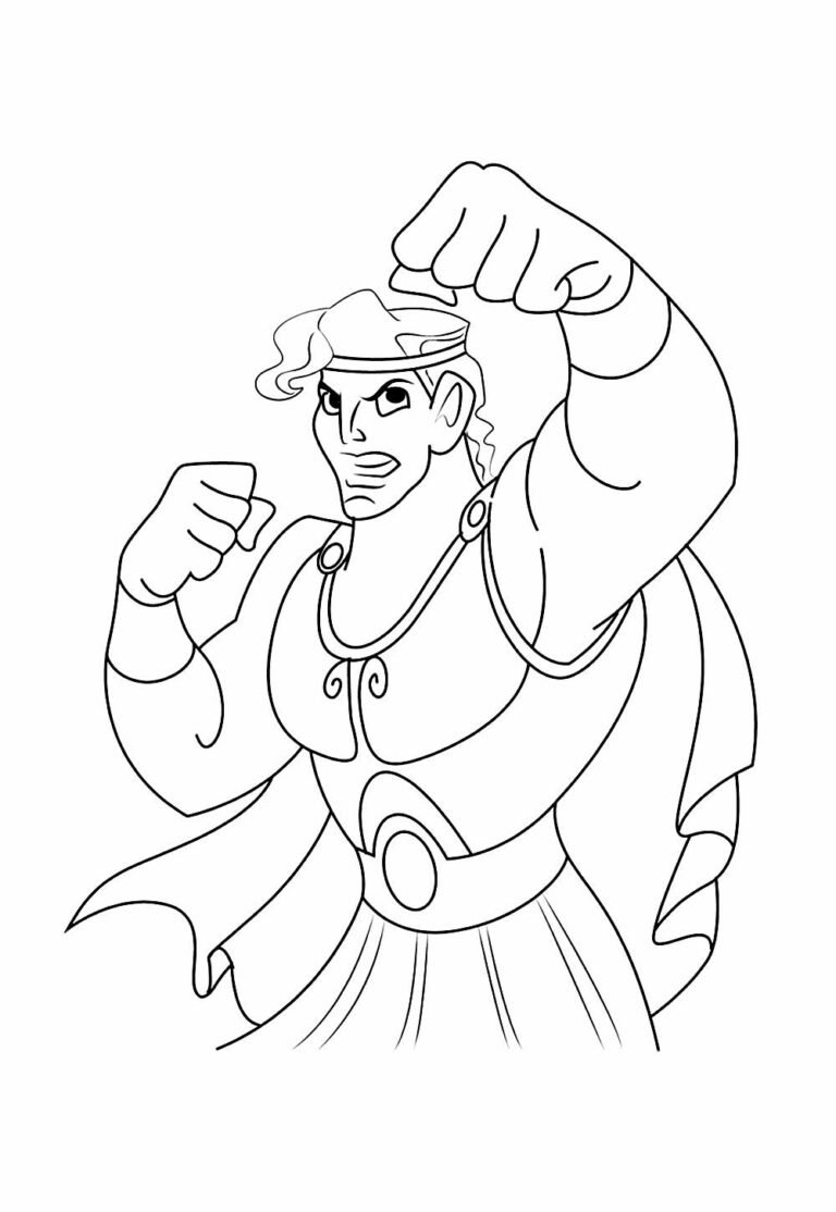 Desenhos de Hércules para Colorir e Imprimir - Tudo Para Colorir