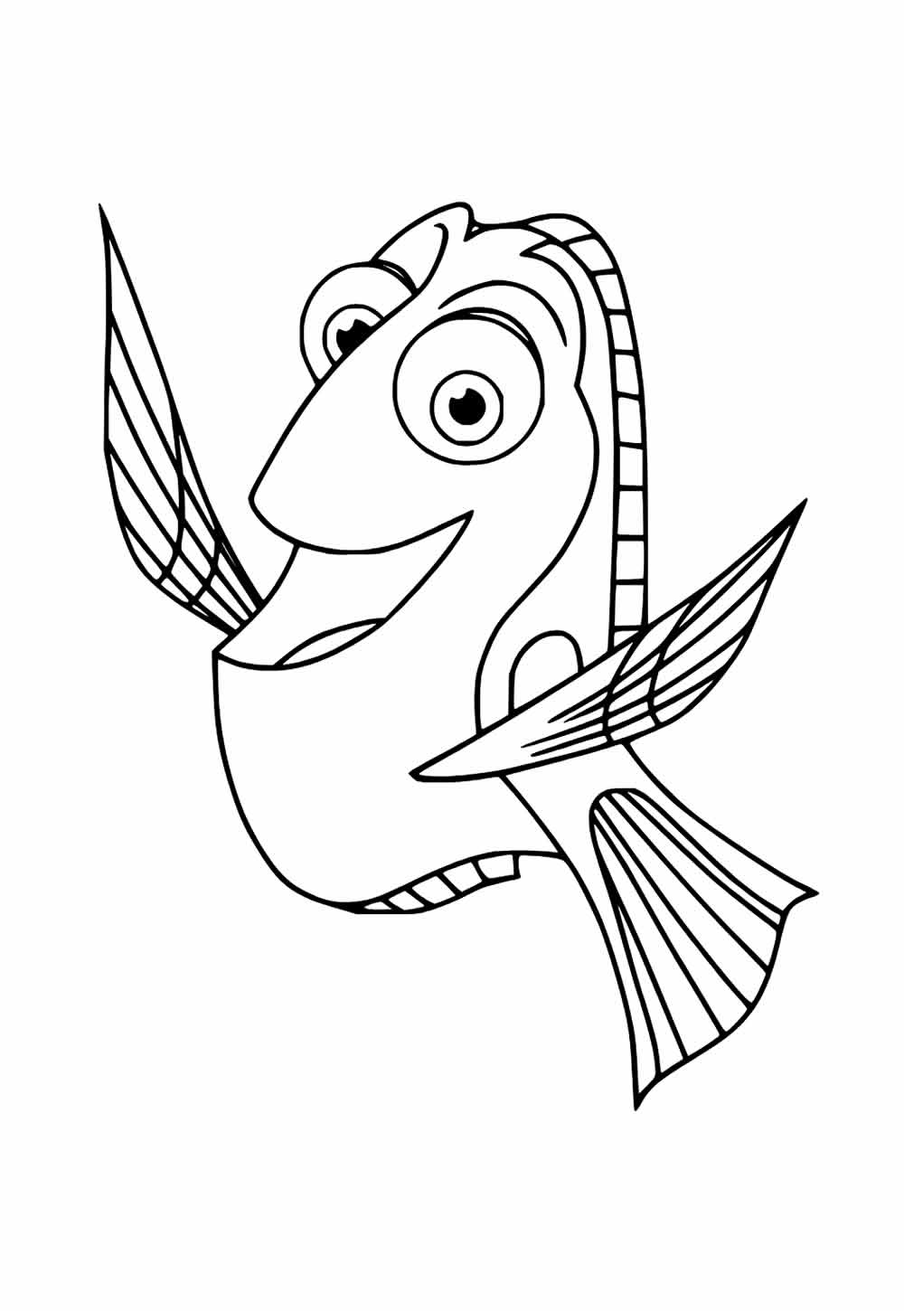 Desenho de Dory para colorir