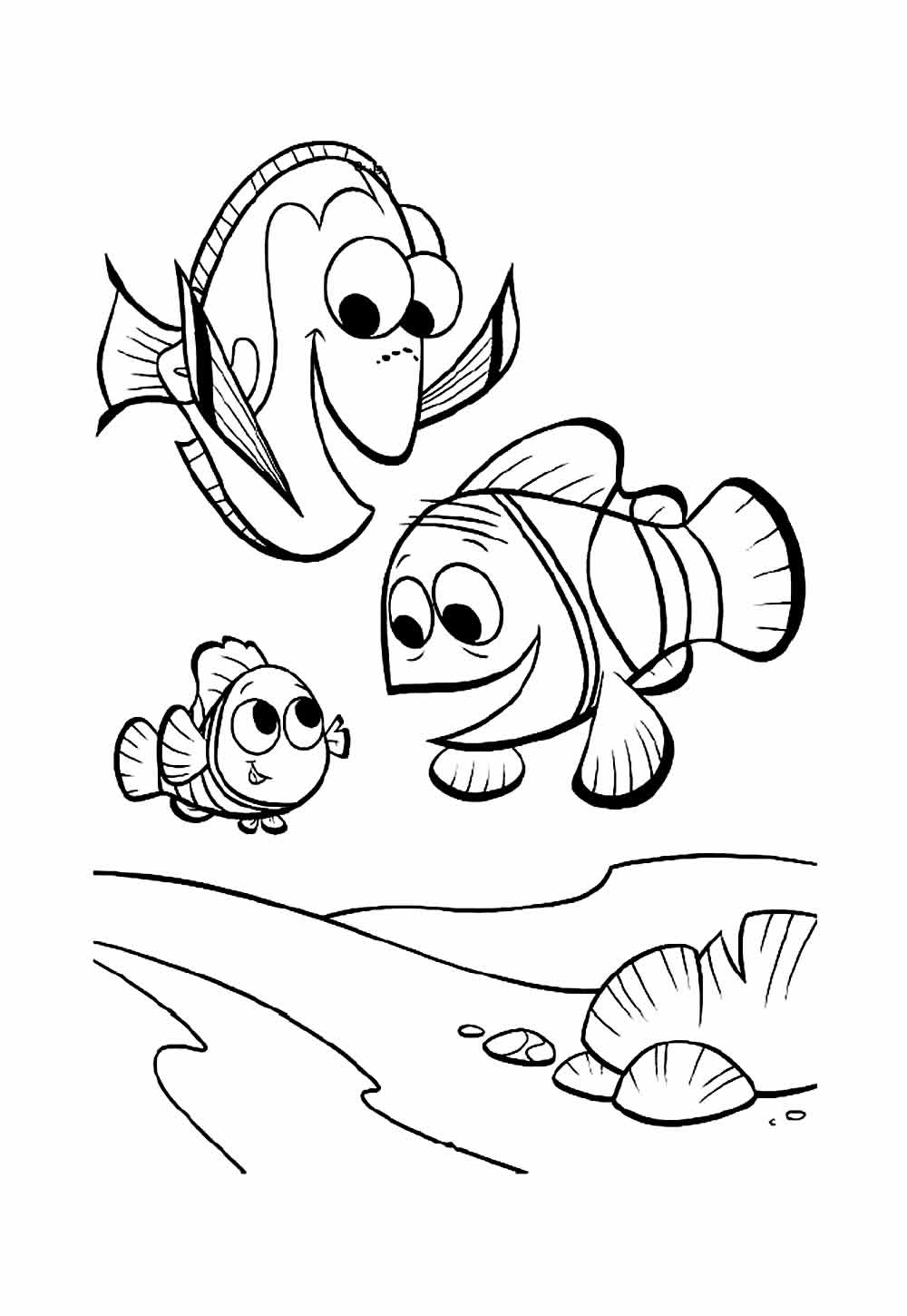 Desenho de Procurando Nemo