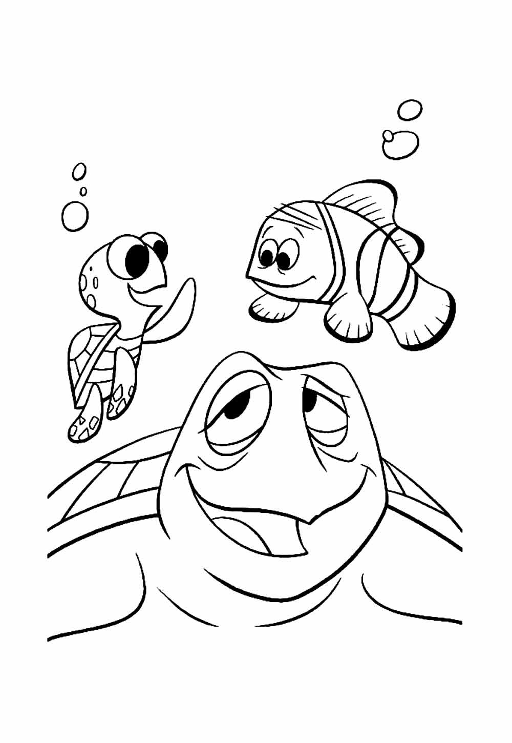 Desenho de Procurando Nemo para pintar