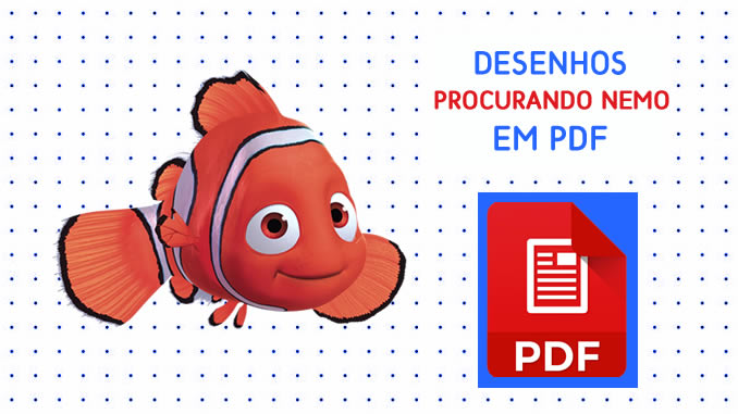 Desenho de Procurando Nemo em PDF