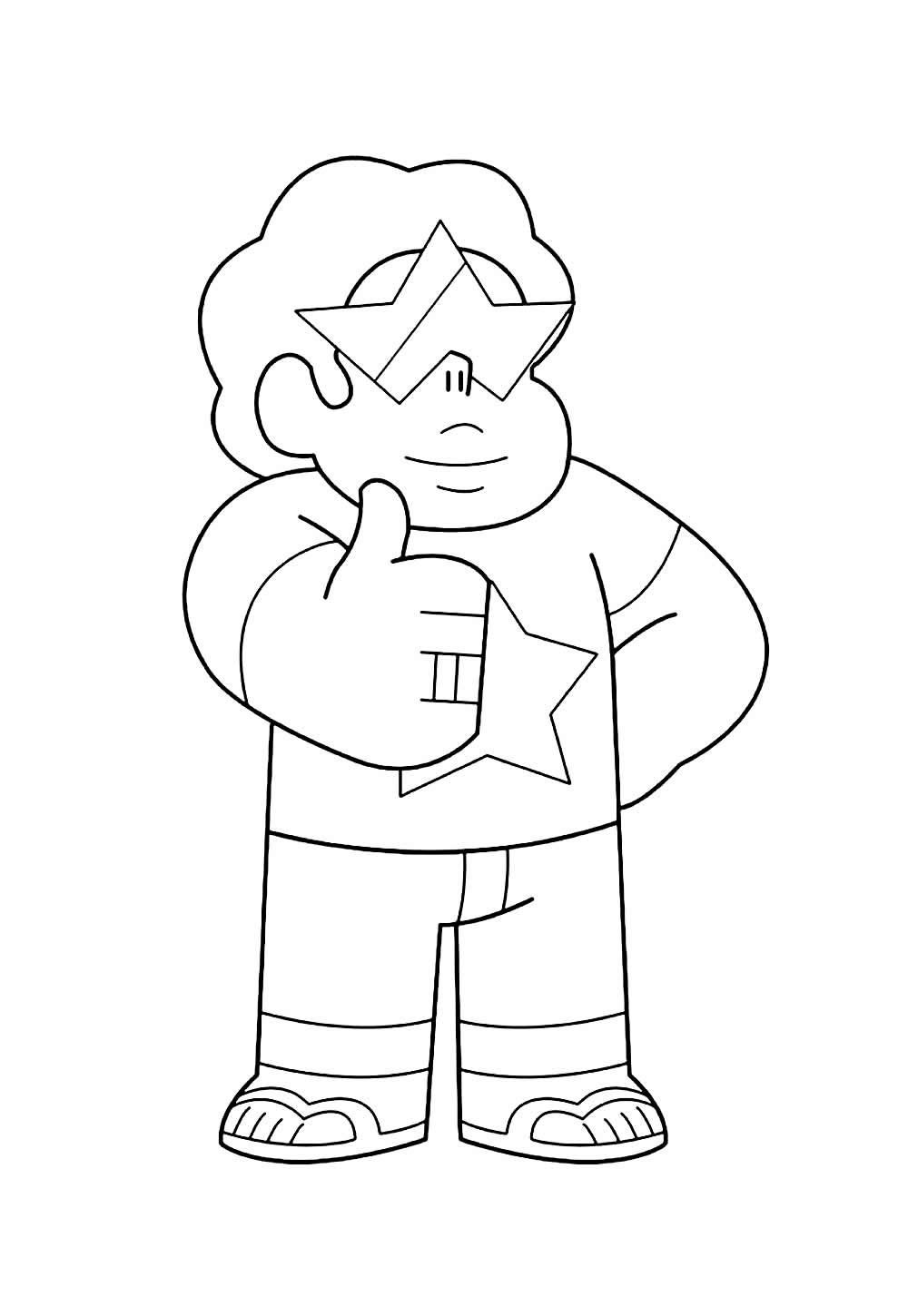 Desenho de Steven Universo para colorir