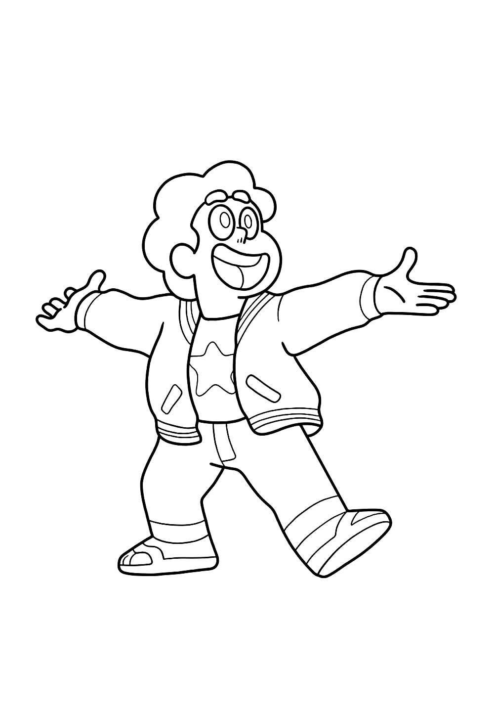 Desenho de Steven Universo para imprimir