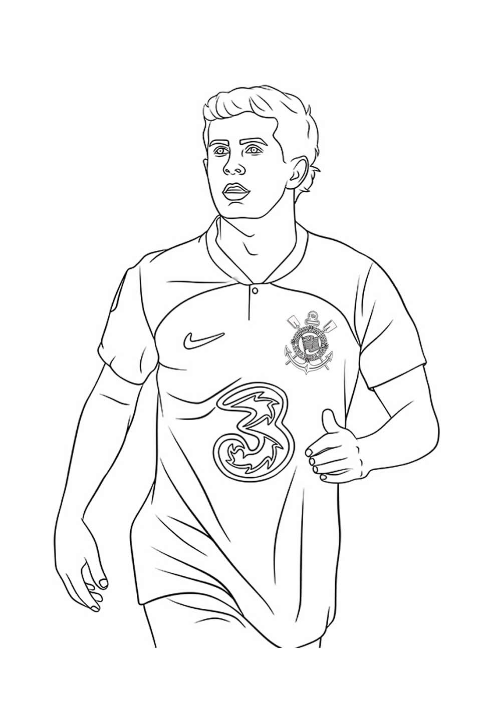 Desenho do Corinthians para colorir