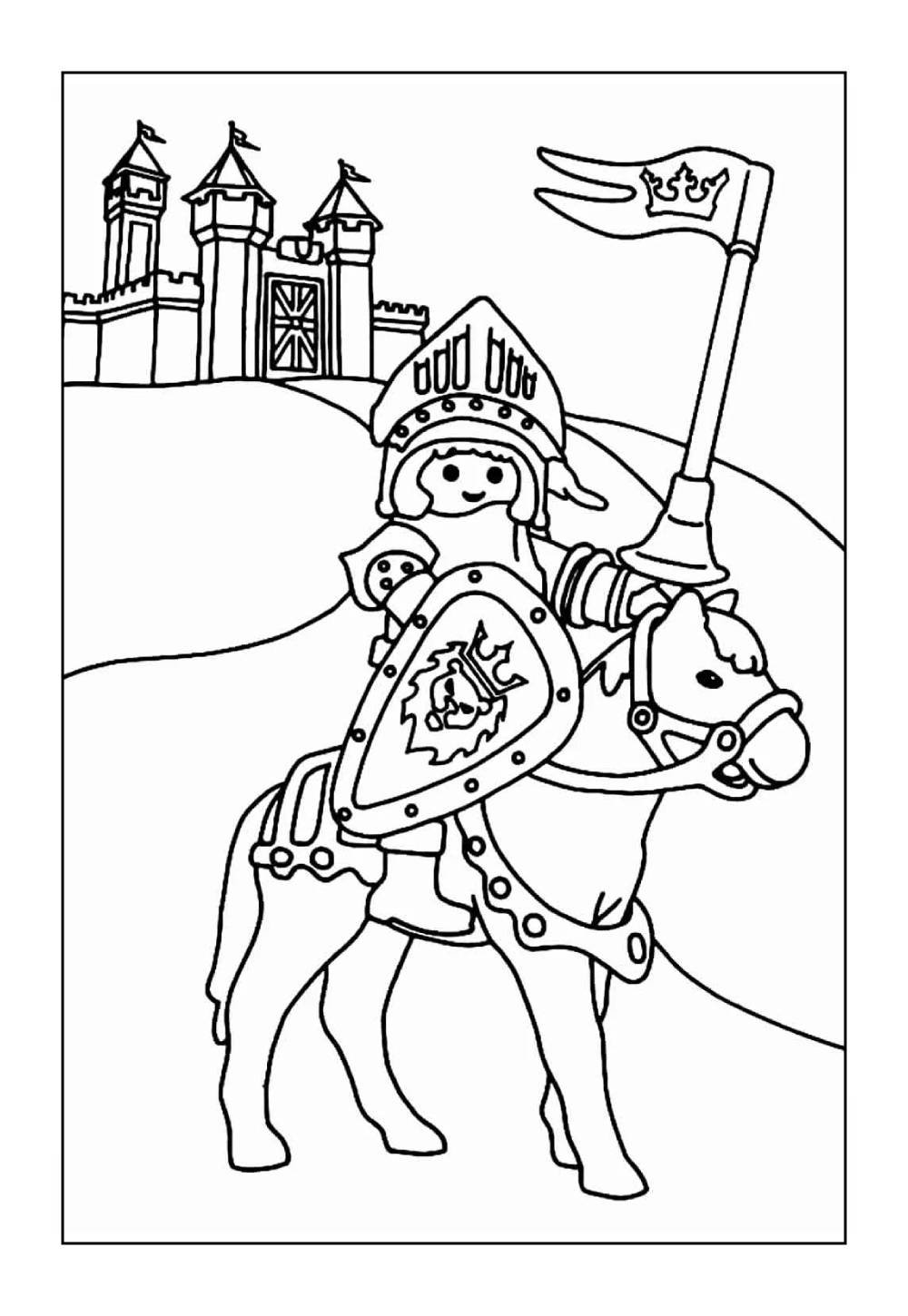 Desenhos de Playmobil para pintar e colorir