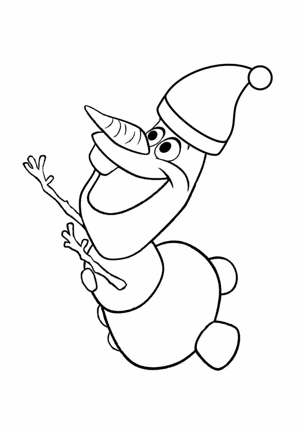 Desenho Natal Pintar Olaf