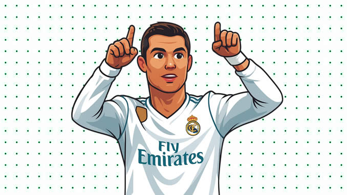 Desenhos de Cristiano Ronaldo para colorir