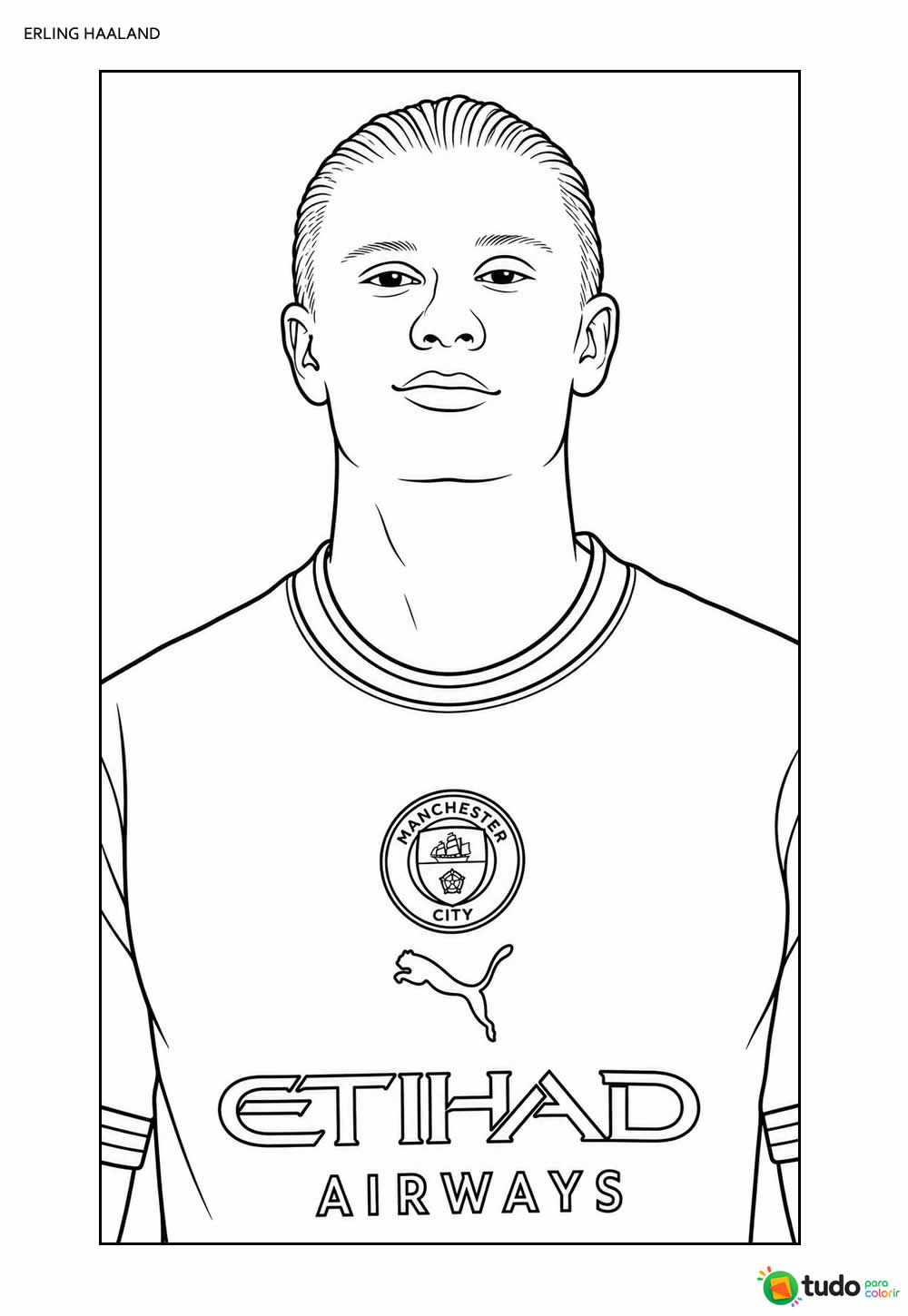 Desenho de Haaland