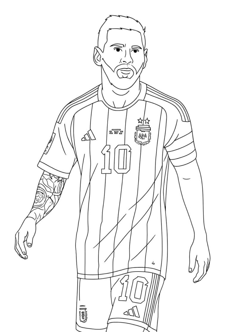 Desenhos De Messi Para Colorir E Imprimir Tudo Para Colorir