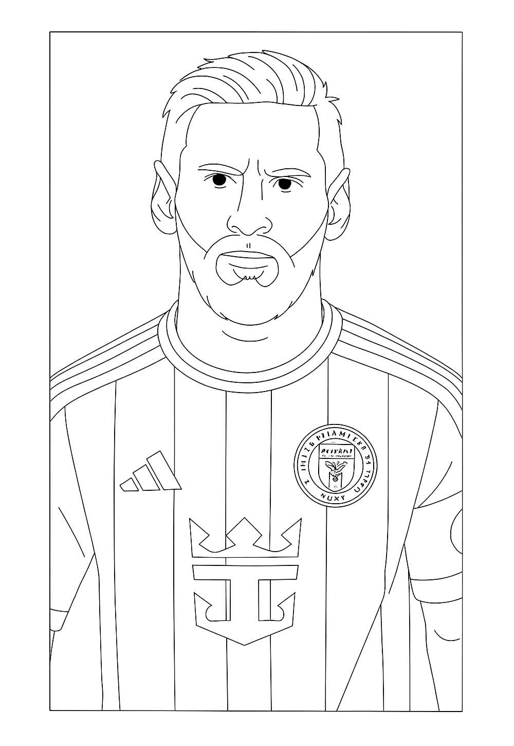 Desenho Messi Inter Miami Colorir