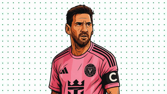 Desenhos de Messi para colorir