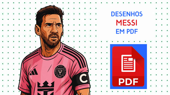 Desenhos de Messi em PDF