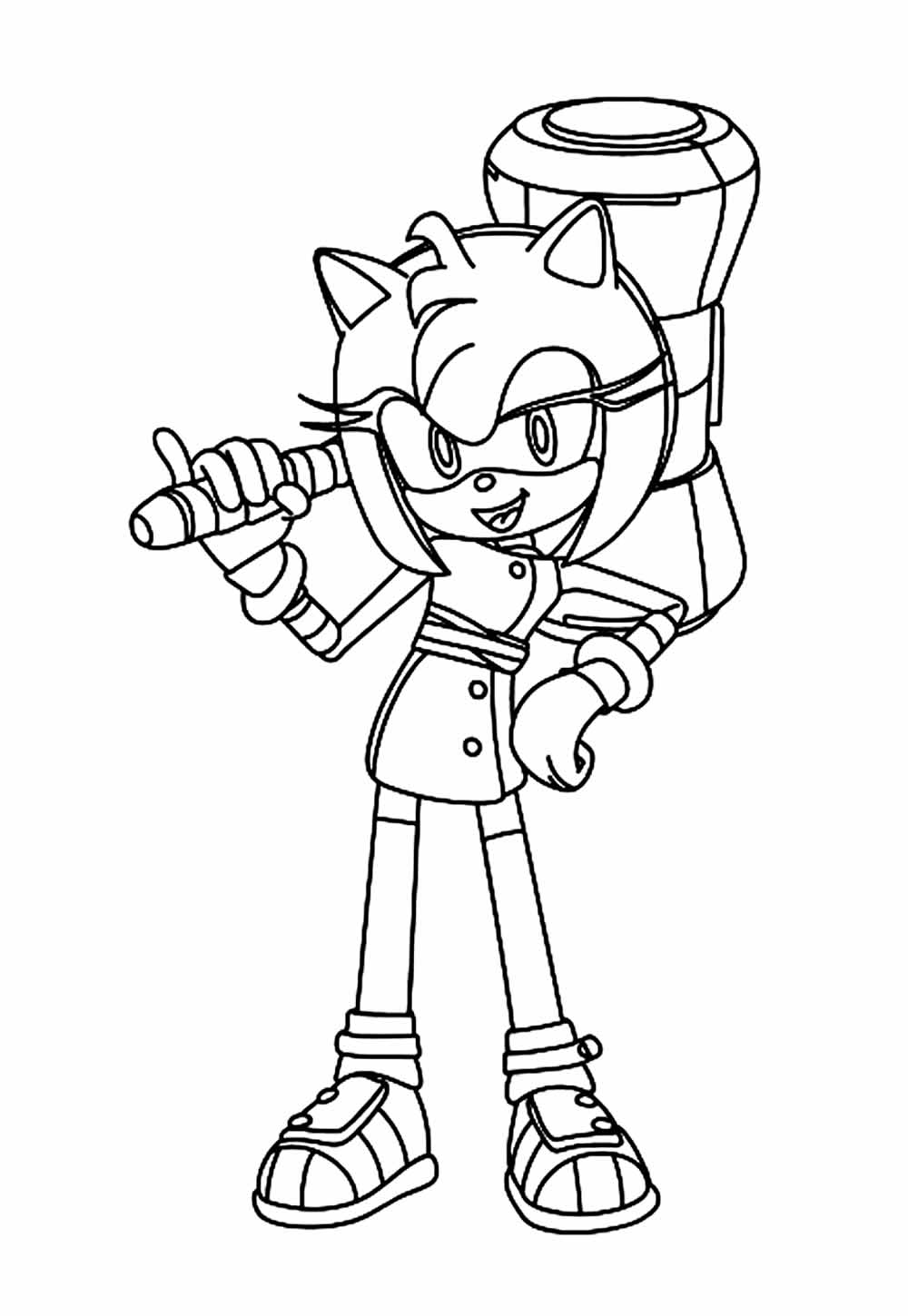 Desenho Sonic 3 Pintar