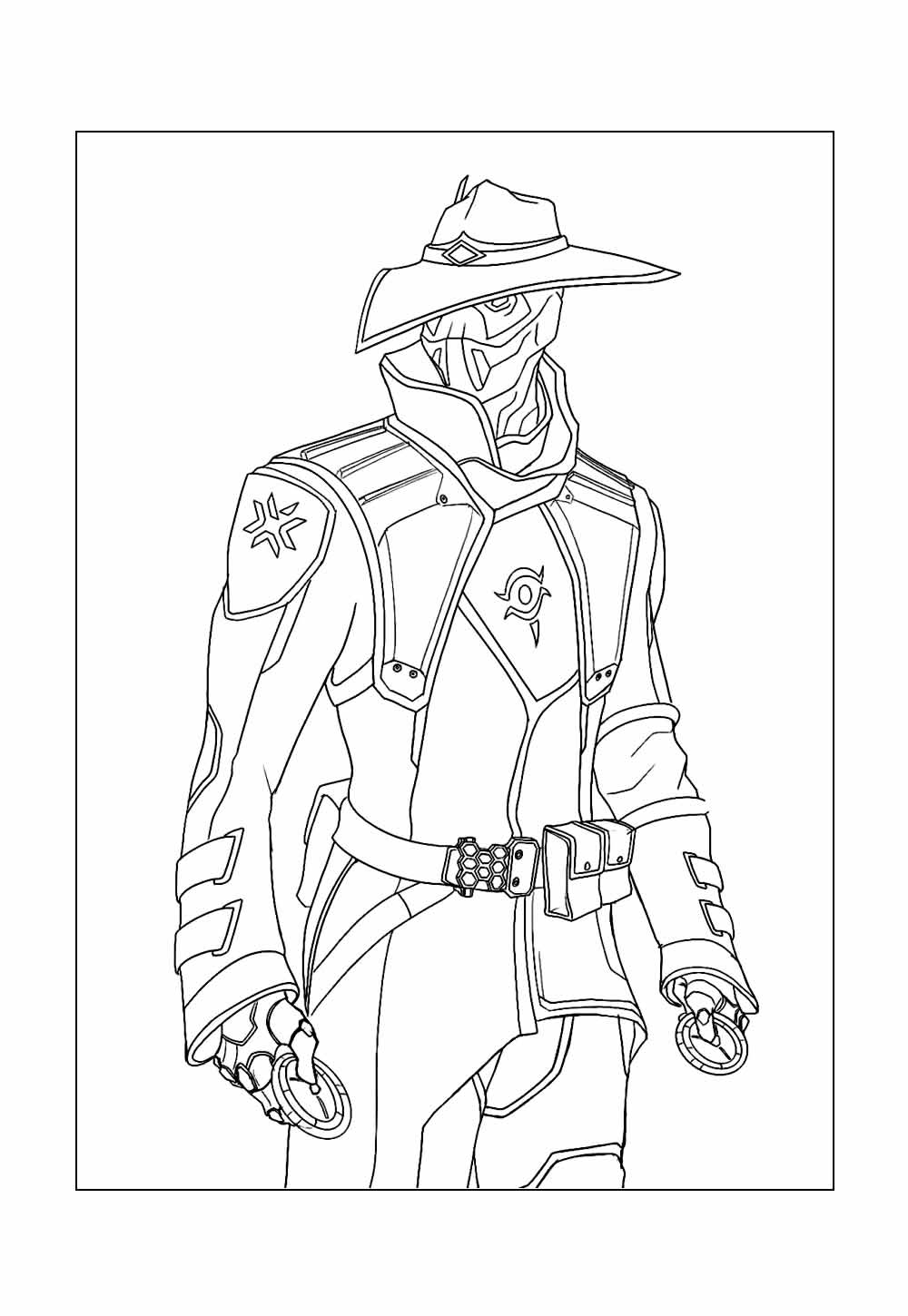 Desenho de Valorant para pintar