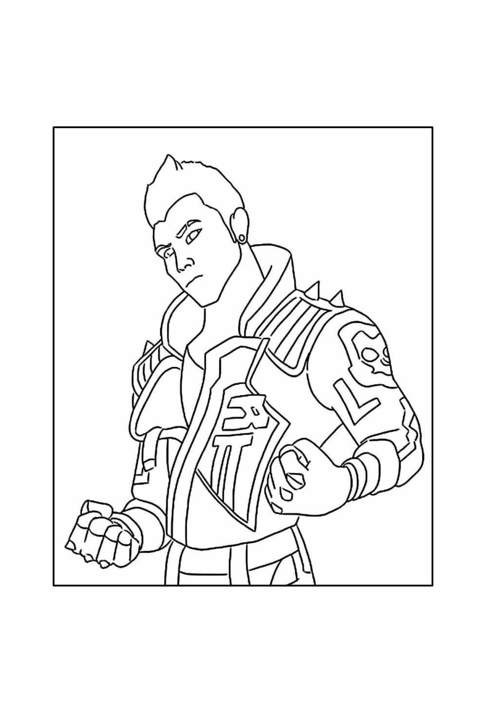 Desenho de Valorant para colorir