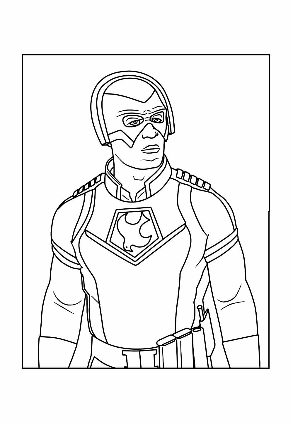 Desenho do Esquadrão Suicida para pintar