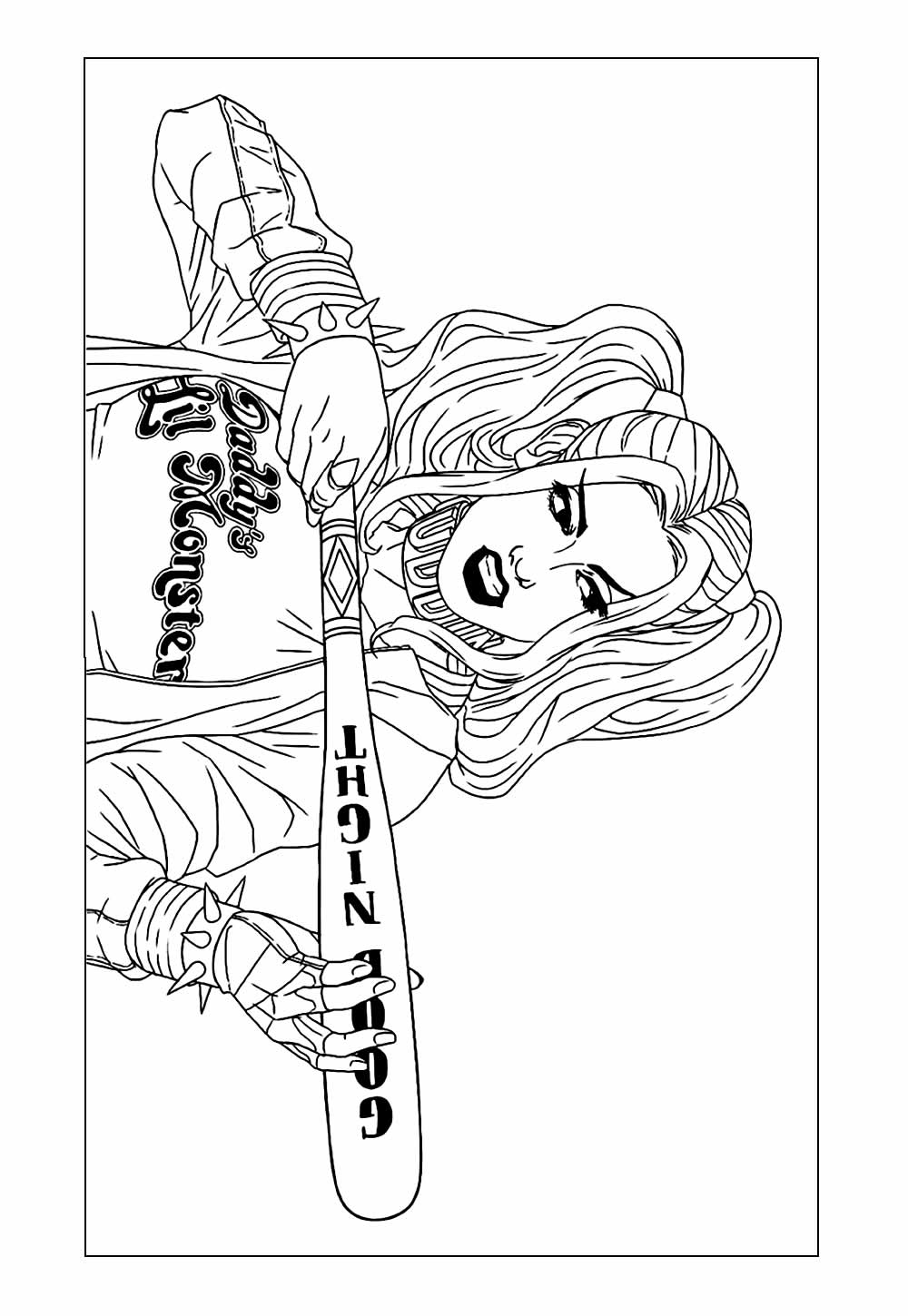 Desenho do Esquadrão Suicida para colorir