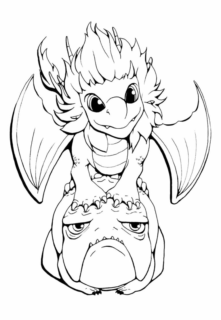 Desenhos de O Príncipe Dragão para Colorir - Tudo Para Colorir