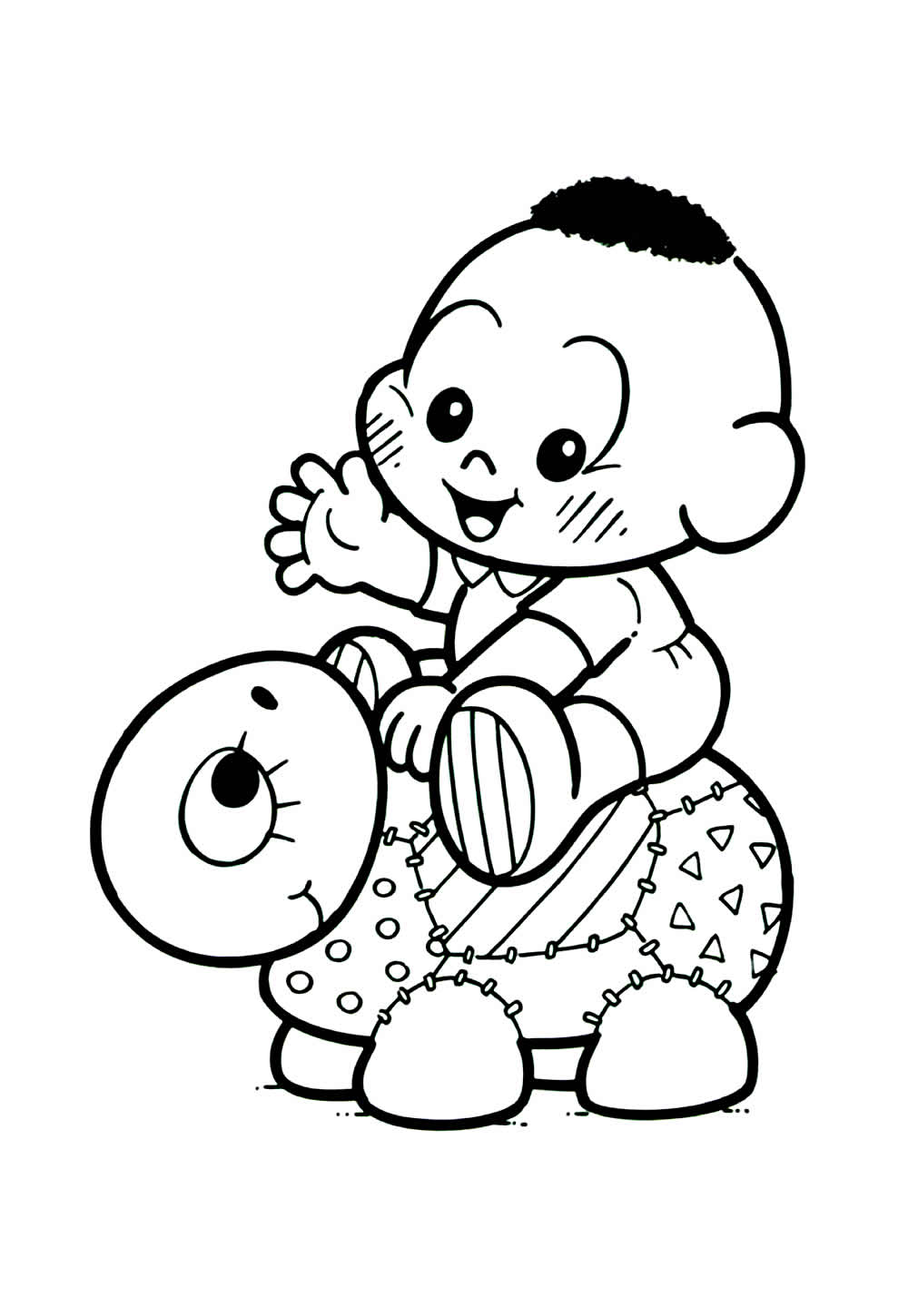 Desenho de Mônica Toy para pintar