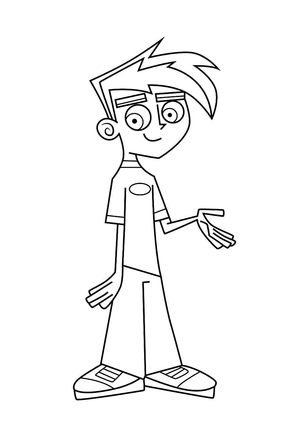 Desenho de Danny Phantom para colorir
