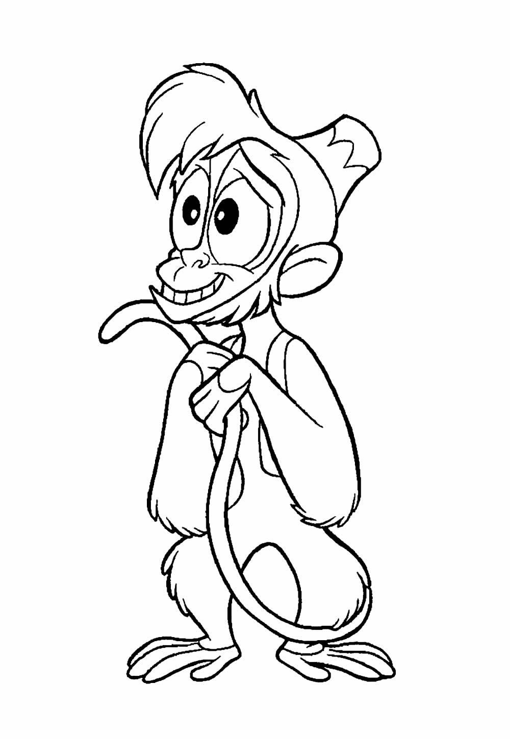 Macaquinho Aladim para colorir