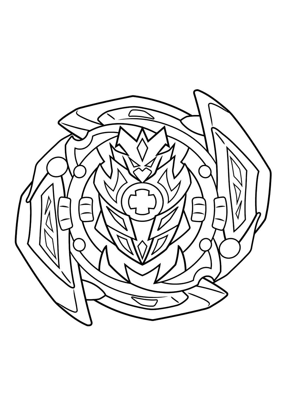 Desenhos de Beyblade para colorir
