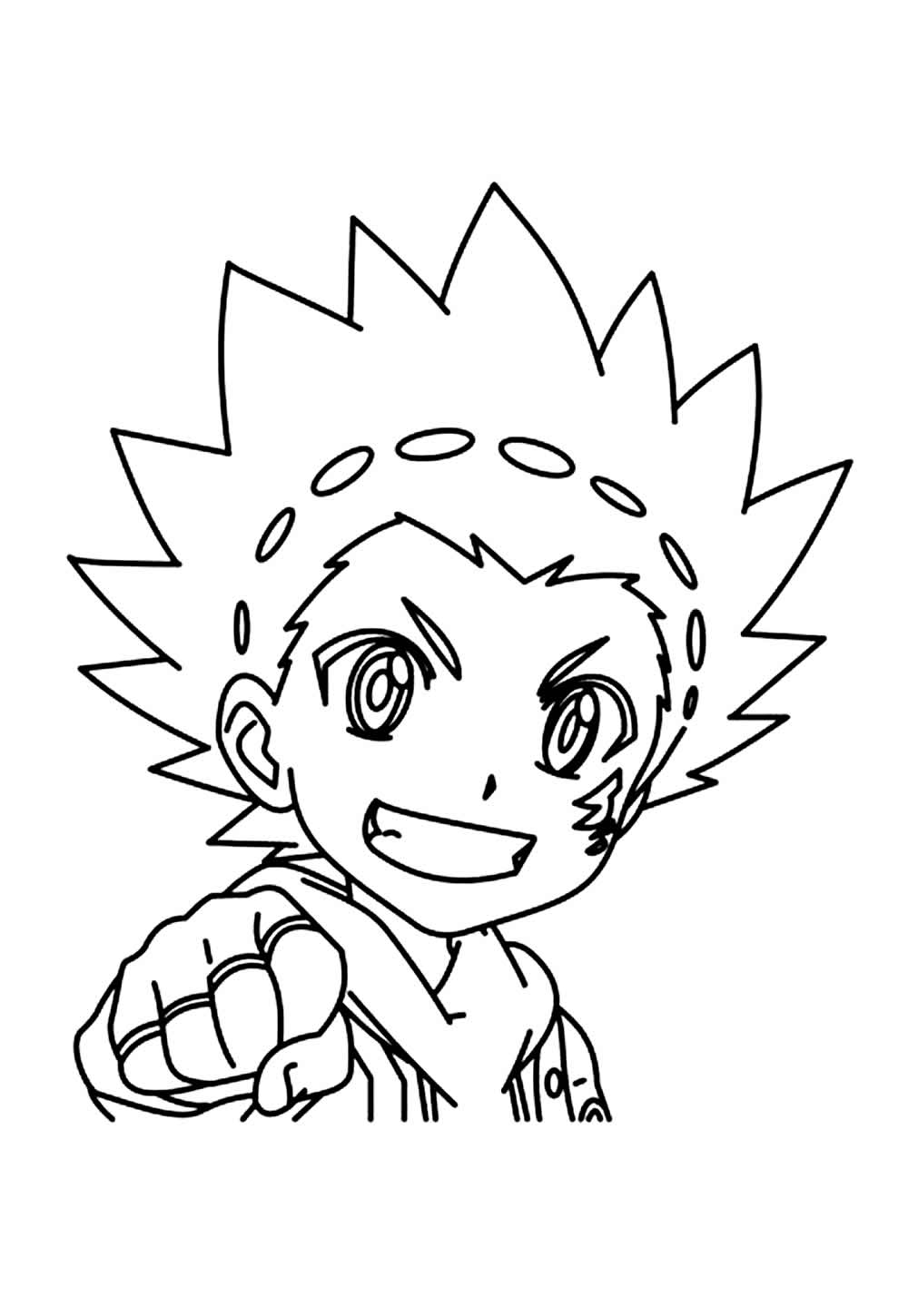 Desenho de Beyblade para colorir