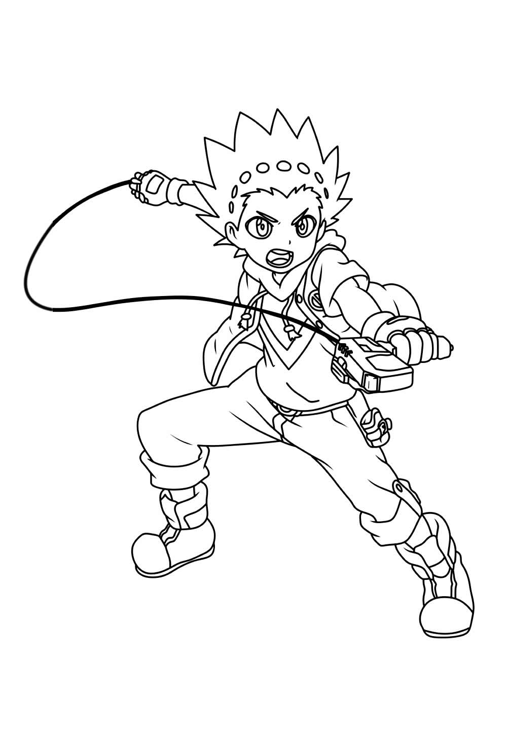Desenho de Beyblade para pintar