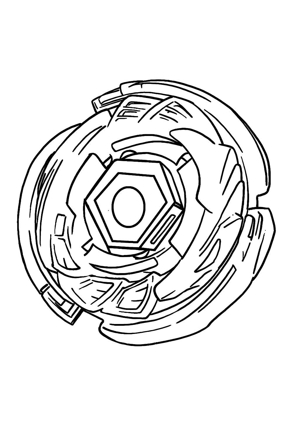 Beyblade para pintar e colorir