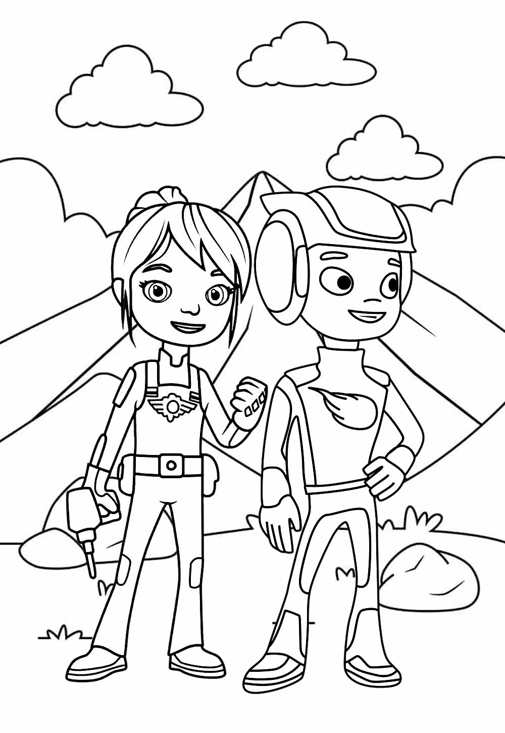 Desenho de Blaze e os Monster Machine para colorir