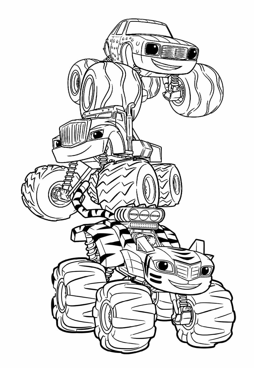 Desenho de Blaze e os Monster Machine