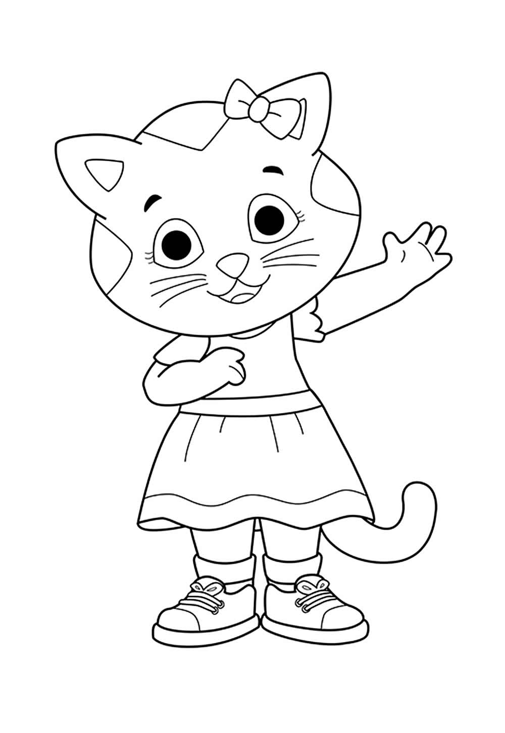 Desenho de Daniel Tigre para pintar