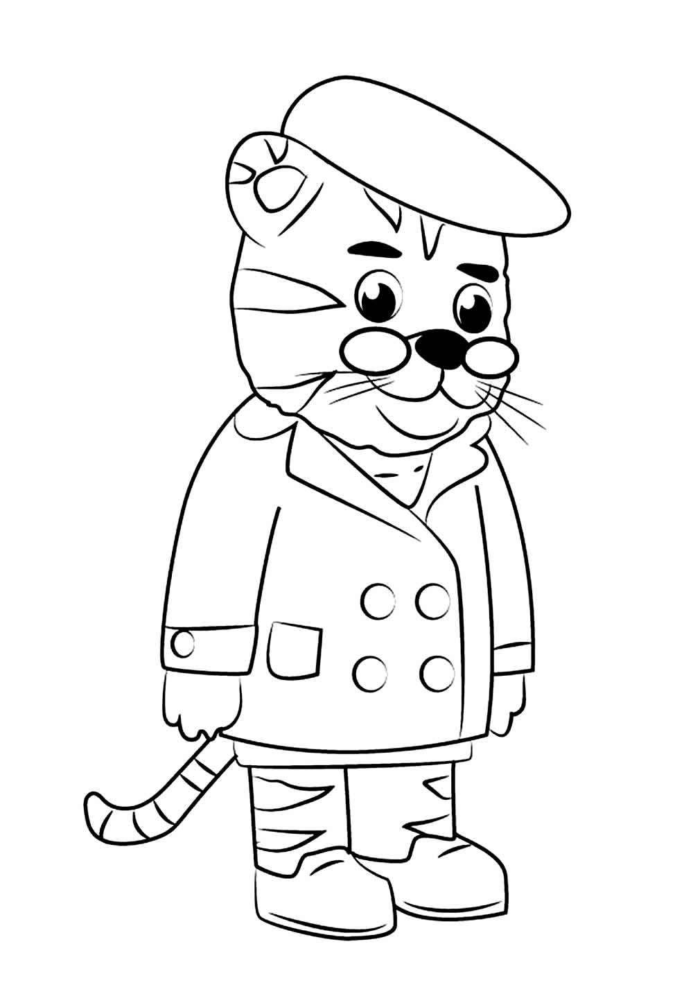 Desenho de Daniel Tigre para pintar