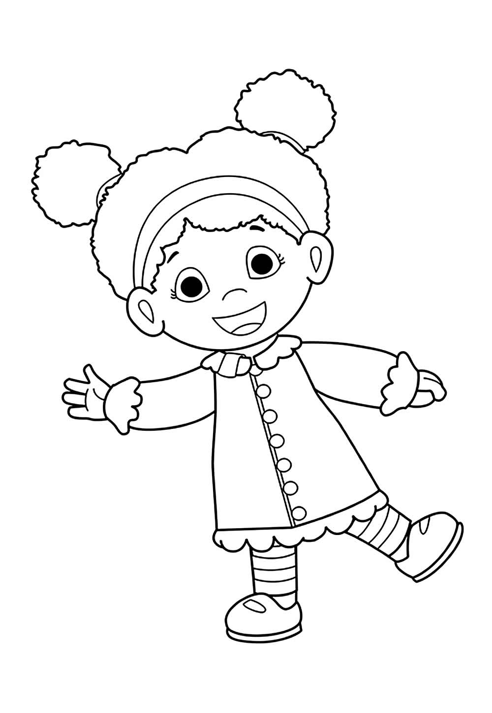 Desenho de Daniel Tigre para colorir e pintar