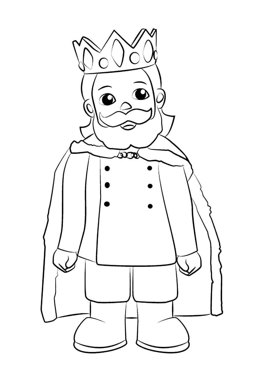 Desenho para colorir de Rei