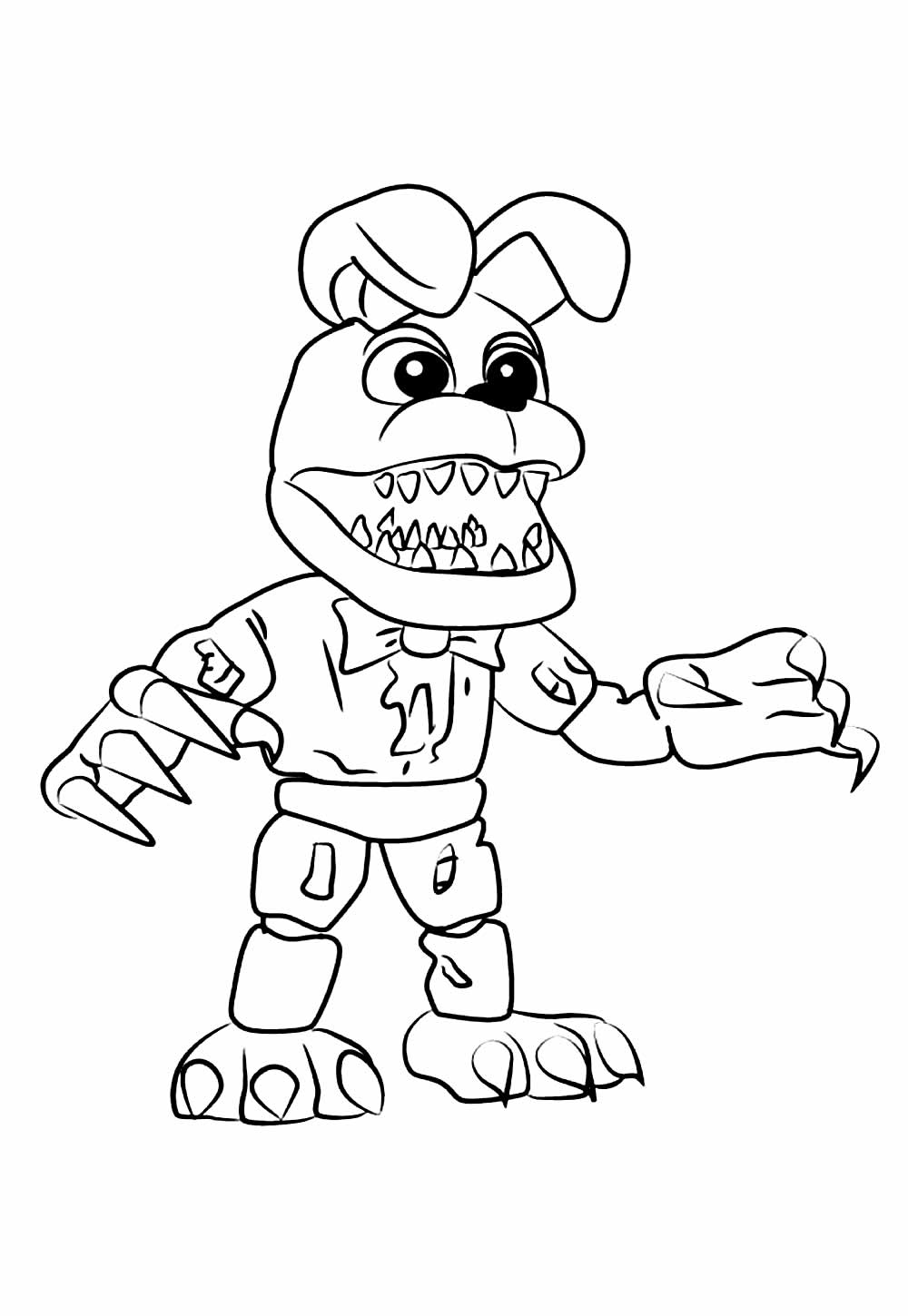 Desenho Five Nights at Freddys para pintar