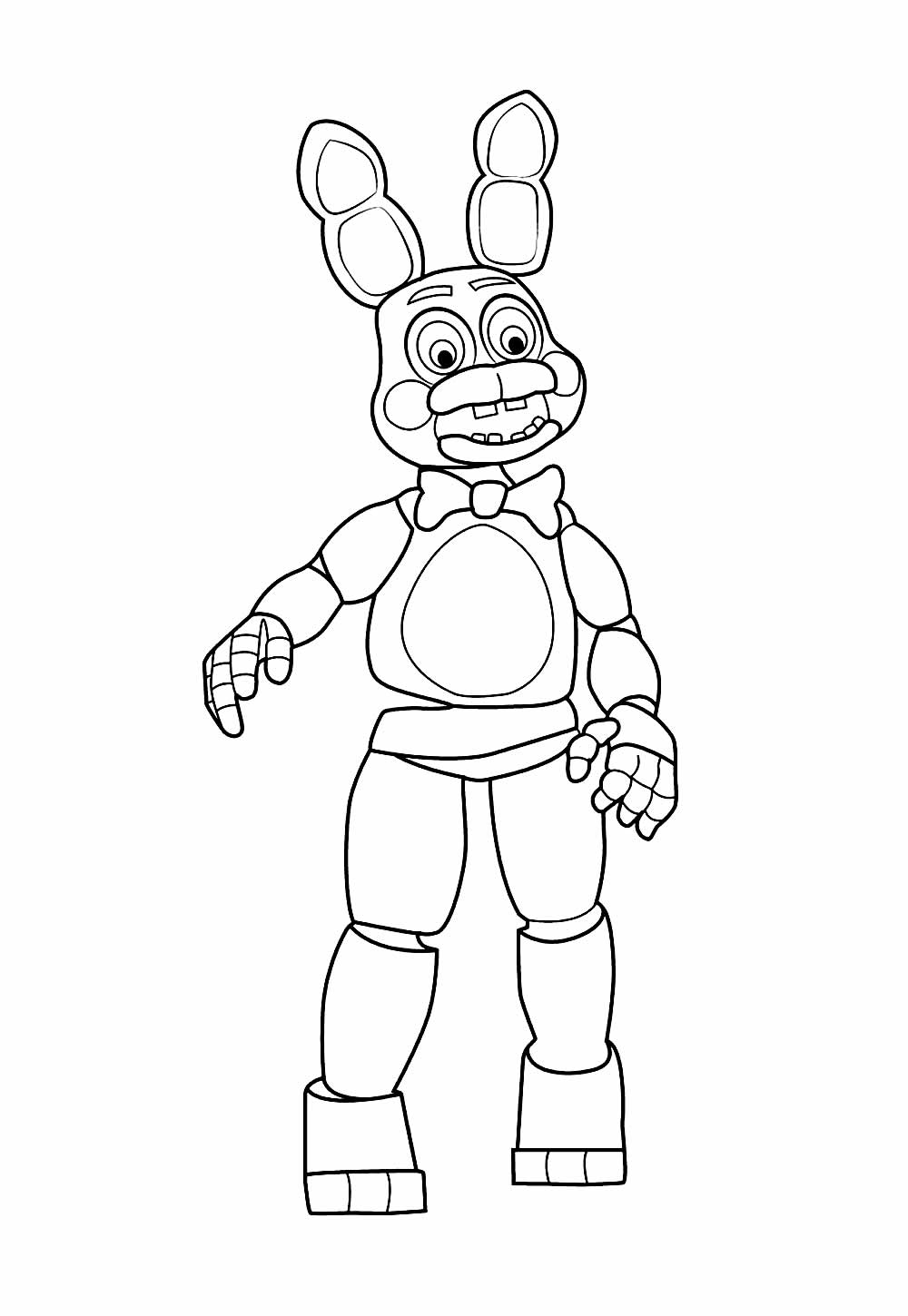 Desenho de FNAF para colorir