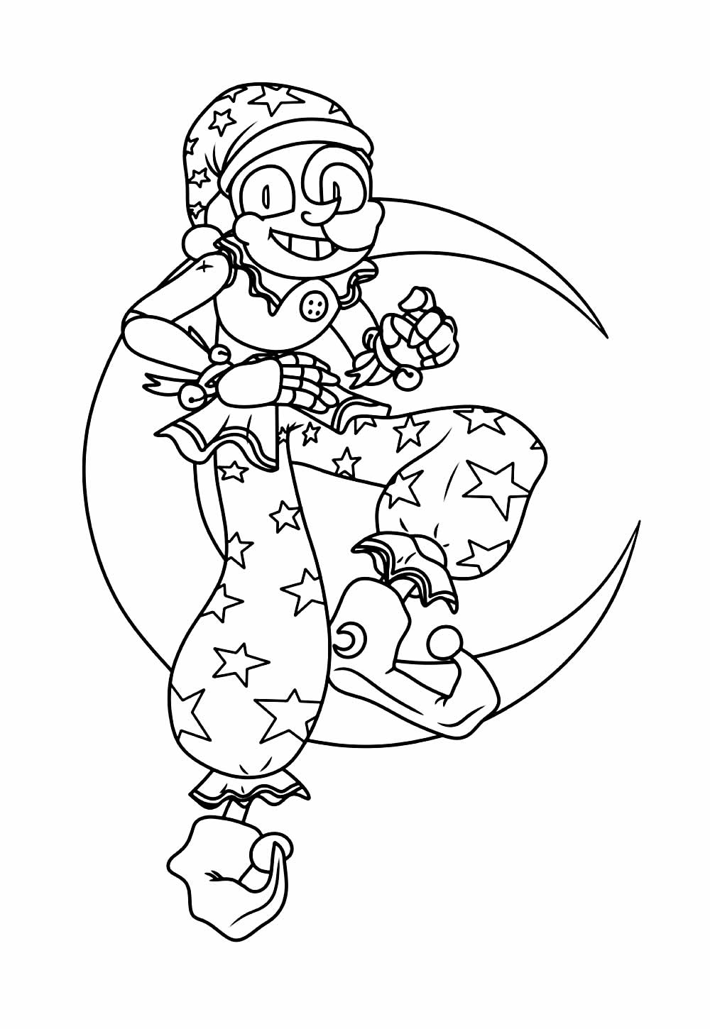 Desenho de FNAF para colorir e pintar