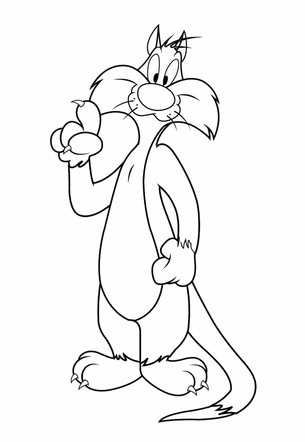 Desenho de Frajola para colorir